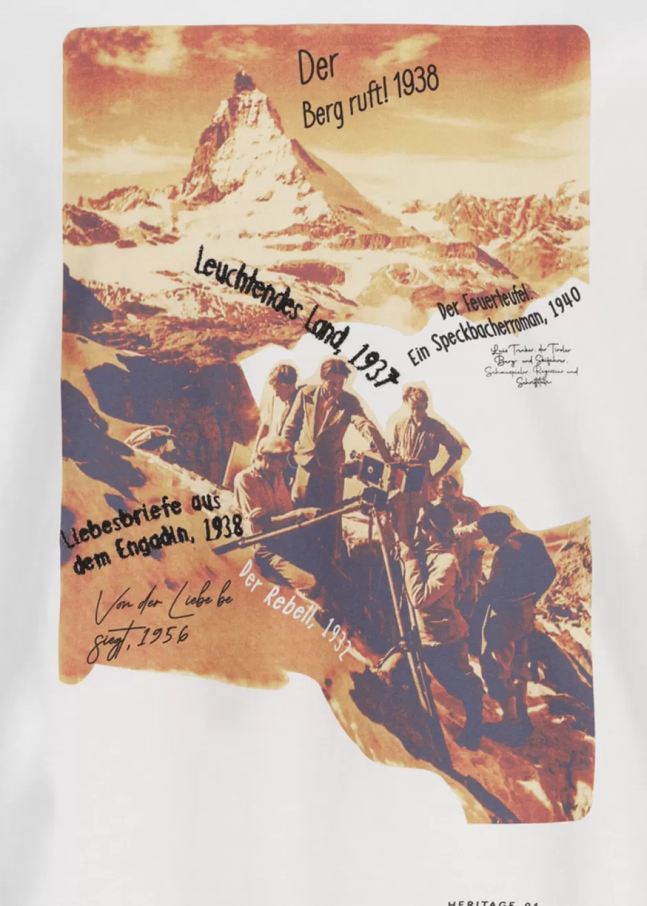 T-Shirt Mit Heritage-Motiv 4 Luluis>Luis Trenker Store