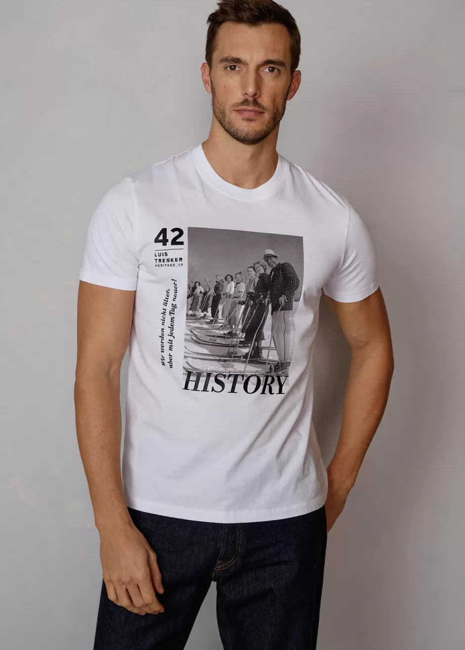 T-Shirt Mit Heritage-Motiv Luluis>Luis Trenker Flash Sale