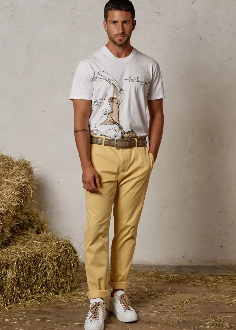 T-Shirt Mit Heritage-Motiv Luluis>Luis Trenker Shop