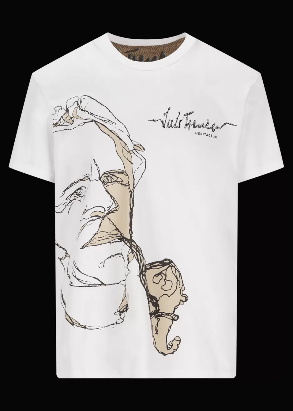 T-Shirt Mit Heritage-Motiv Luluis>Luis Trenker Shop