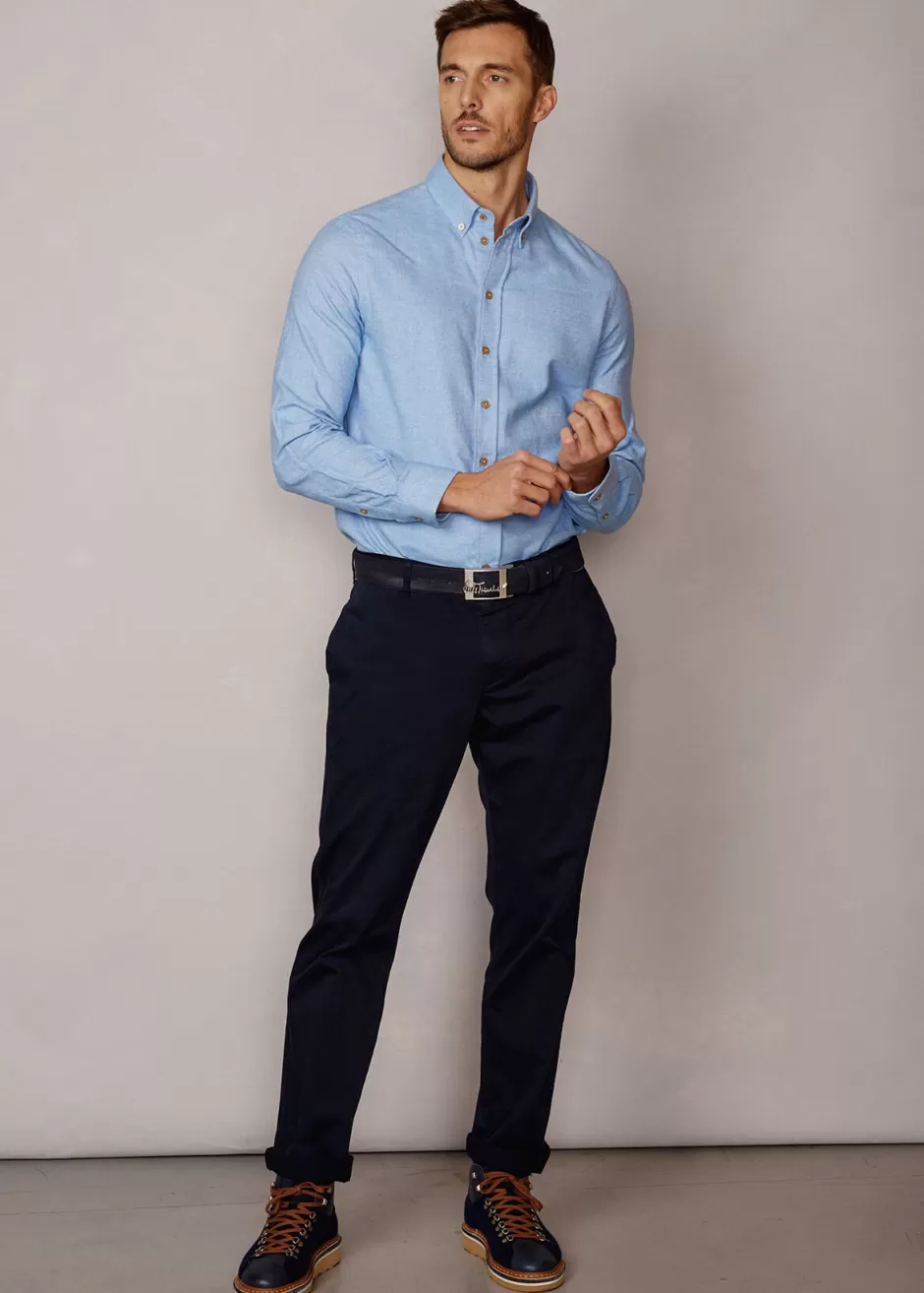 Twill-Hemd Mit Button-Down-Kragen Lubenzio>Luis Trenker Best